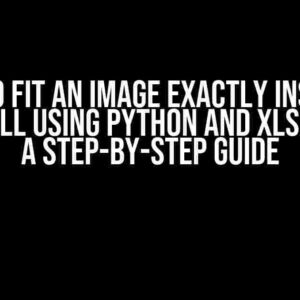 How to Fit an Image Exactly Inside an Excel Cell using Python and XlsxWriter: A Step-by-Step Guide